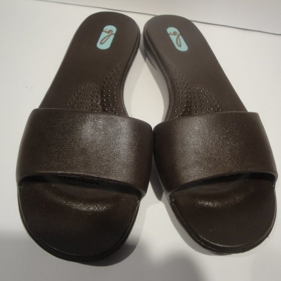 Oka B Dark Brown Slides/Sandal  Size M Get ready for Spring - Picture 3 of 11